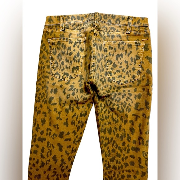 Current/Elliott the stiletto camel leopard  Patterned Jeans size 24 - Picture 8 of 9